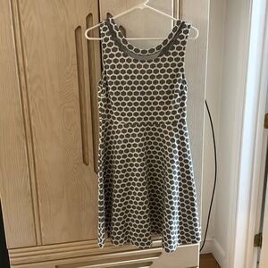 Grey and beige Pixley a-line dress